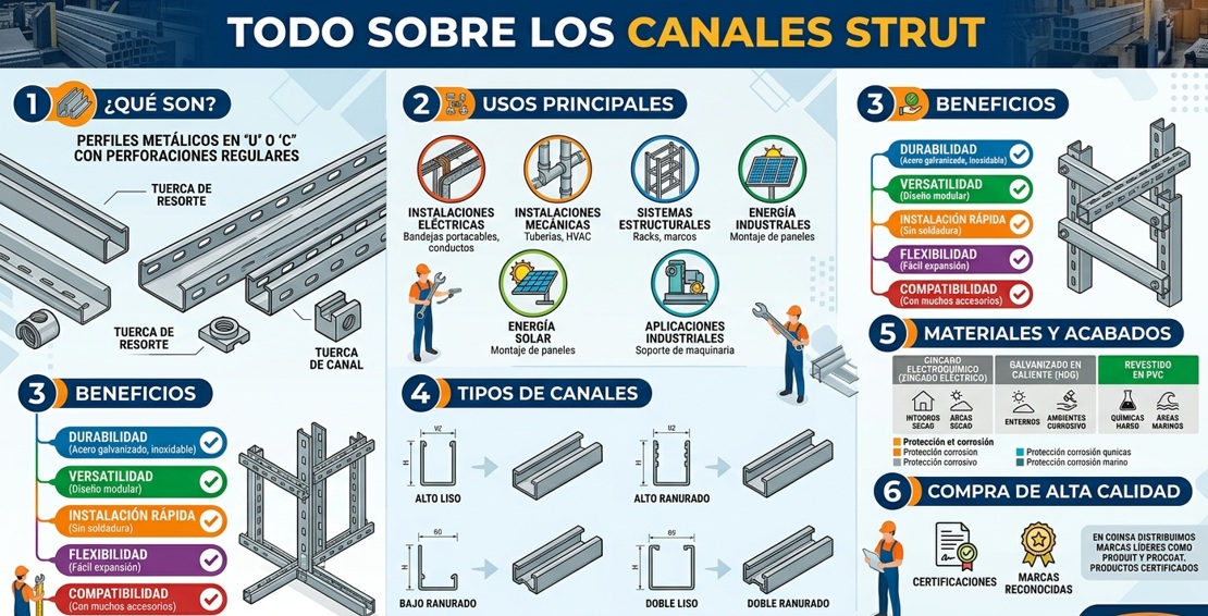 Todo lo que necesitas saber sobre los Canales Strut